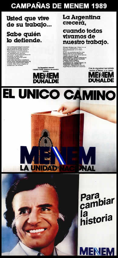 Campañas de menem 1989