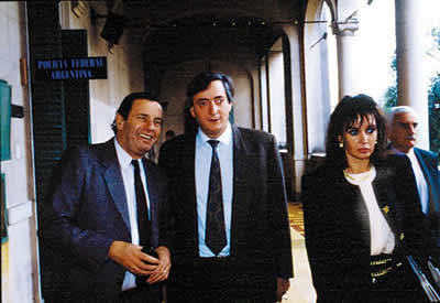 Cristina Fernandez de Kirchner y Néstor Kirchner en a convención constituyente de1994