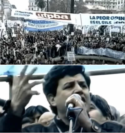 Victor De Genaro habla en la Marcha Federal