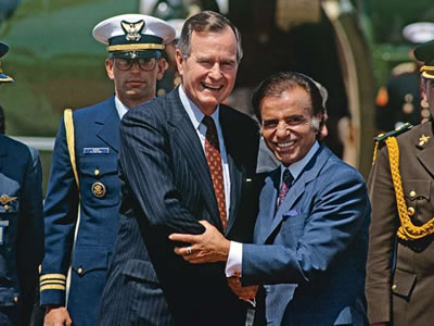 George Bush visitó  por primera vez  en diciembre de 1990