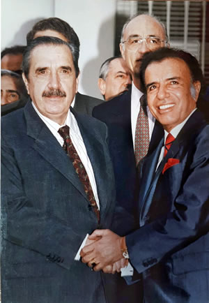 Menem y Cavallo luego del pacto de Olivos