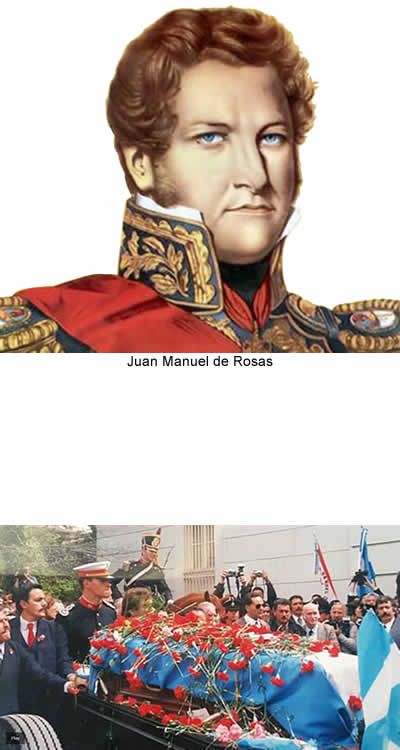 Repatriación de los restos de Juan Manuel de Rosas