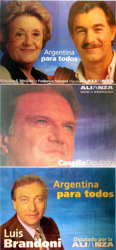 Candidatos de la Alianza para elecciones de 1997