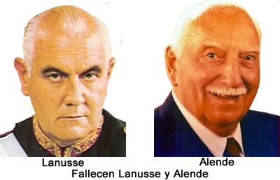 Fallecen Lanusse y Alende