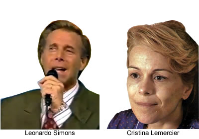 Se suicidaron Leornardo Simmons y Cristina Lemercier El animador de radio y televisión Leonardo Simmons, de 49 años,se suicidó el 15 de octubre. El 12 de diciembre, también se quitó la vida la actriz Cristina Lemercier, conocida por su actuación com