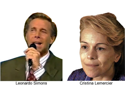 Se suicidaron Leornardo Simmons y Cristina Lemercier El animador de radio y televisión Leonardo Simmons, de 49 años,se suicidó el 15 de octubre. El 12 de diciembre, también se quitó la vida la actriz Cristina Lemercier, conocida por su actuación com