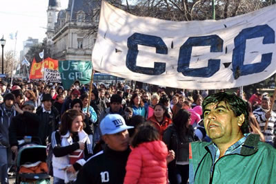 Hugo Moyano forma parte de la marcha federal con su Movimiento de Trabajadores Argentinos,