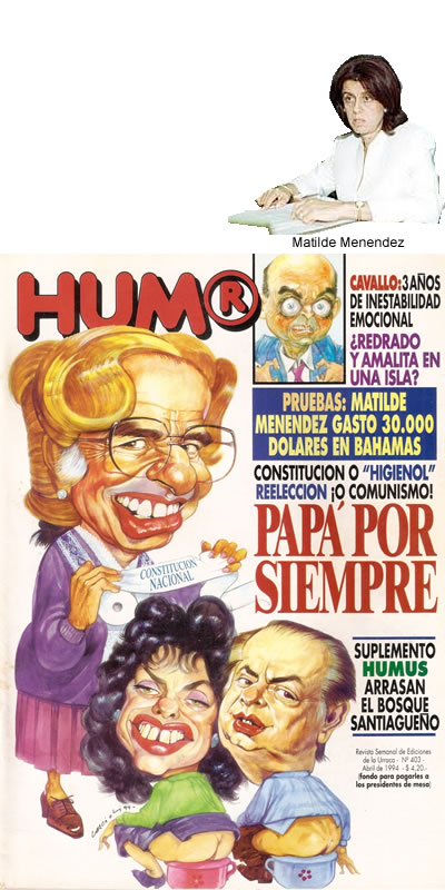 Tapa Revista Humor Nº 403. Abril 1994