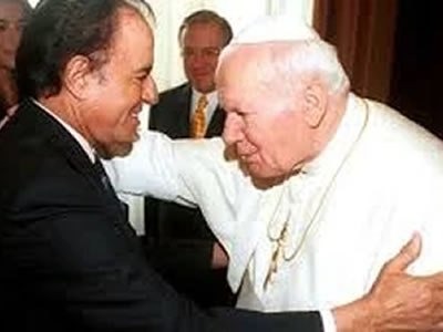 Carlos Menem y el Papa Juan Pablo II