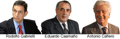 Durante las 48 horas de la presidencia provisional de Eduardo Camaño formo un gabinete de emergencia conformado por Antonio Cafiero como Jefe de Gabinete y por Rodolfo Gabrielli como ministro del Interior.