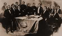 Martín Rodriguez y los miembros de su gobierno